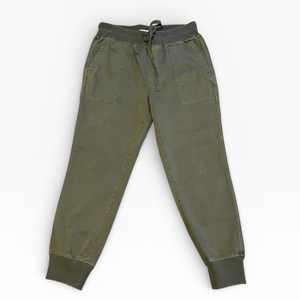 Lucky Brand Elastic Waist PullOn Jogger Pants Streetwear Olive Green Sz Small